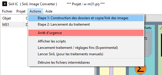 Construction des dossiers et copie des images