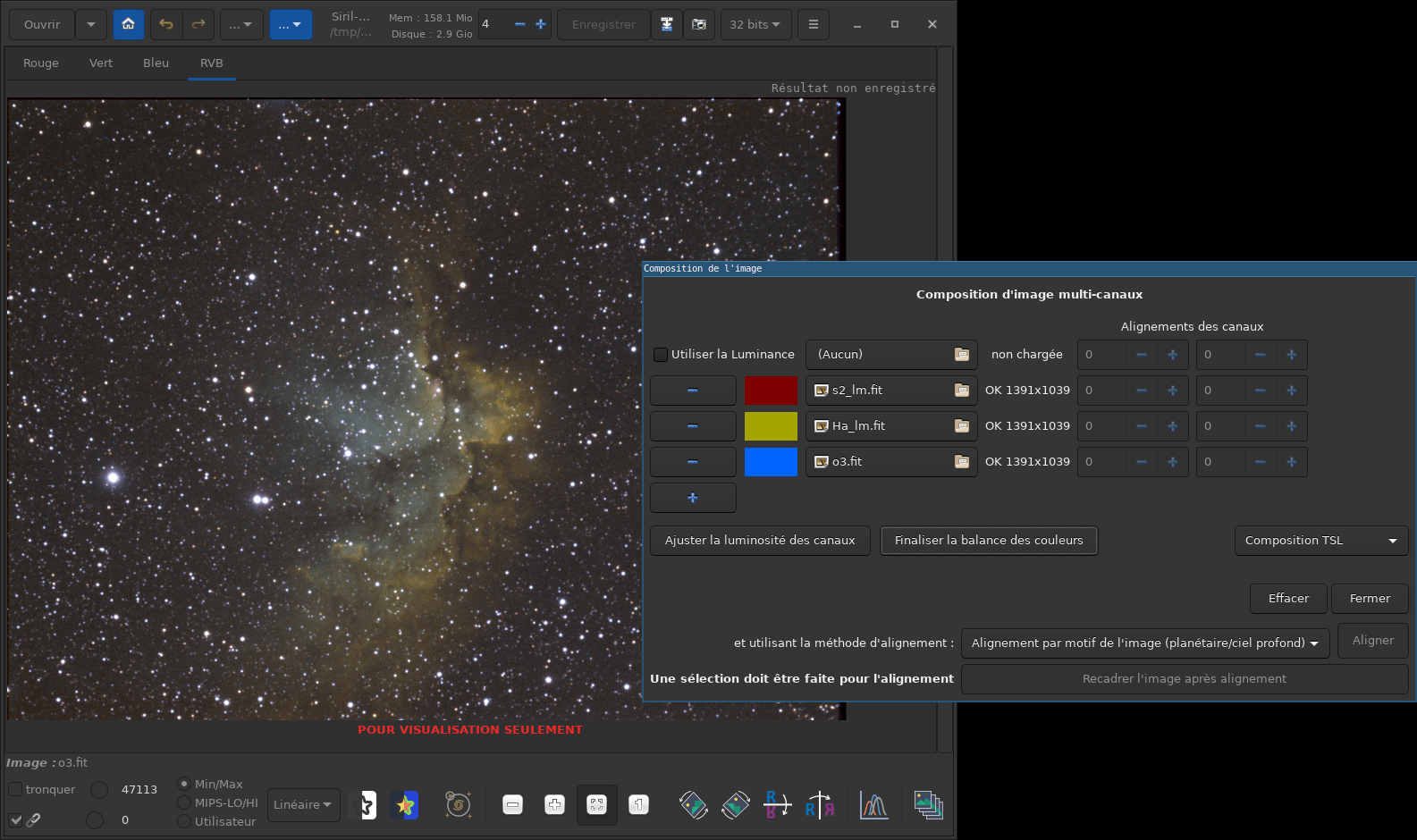 Une composition basée sur des couleurs personnalisées, pas forcément la meilleure solution pour cet ensemble d&rsquo;images